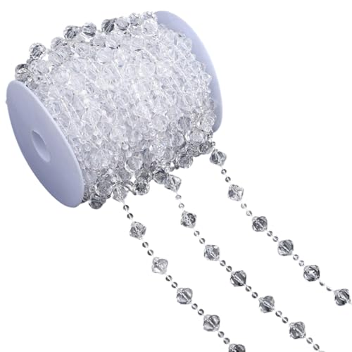 Transparente Perlenkette, Bastelperlen, Schnur für Schmuckherstellung, Blumensträuße, Kleidung, Verzierung, Nähen, handgefertigtes Zubehör Transparente Perlenkette, Bastelperlen, Schnur für Schmuckherstellung, Blumensträuße, Kleidung, Verzierung, Nähen, handgefertigtes Zubehör von alloneslife