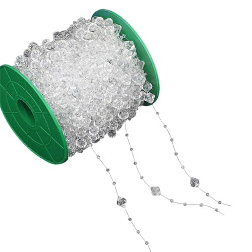 Transparente Perlenkette, Bastelperlen, Schnur für Schmuckherstellung, Blumensträuße, Kleidung, Verzierung, Nähen, handgefertigtes Zubehör Transparente Perlenkette, Bastelperlen, Schnur für Schmuckherstellung, Blumensträuße, Kleidung, Verzierung, Nähen, handgefertigtes Zubehör von alloneslife