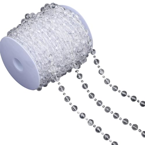 Transparente Perlenkette, Bastelperlen, Schnur für Schmuckherstellung, Blumensträuße, Kleidung, Verzierung, Nähen, handgefertigtes Zubehör Transparente Perlenkette, Bastelperlen, Schnur für Schmuckherstellung, Blumensträuße, Kleidung, Verzierung, Nähen, handgefertigtes Zubehör von alloneslife