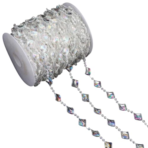 Transparente Perlenkette, Bastelperlen, Schnur für Schmuckherstellung, Blumensträuße, Kleidung, Verzierung, Nähen, handgefertigtes Zubehör von alloneslife