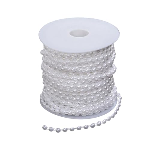 Weiße Imitation Perlen Schnur Für Kunsthandwerk 25meter Künstliche Kette Für Brautkleid Kleid Hochzeit Dekoration Abs Weiße Imitation Perlen Schnur Für Kunsthandwerk 25meter Künstliche Kette Für Brautkleid Kleid Hochzeit Dekoration Abs von alloneslife