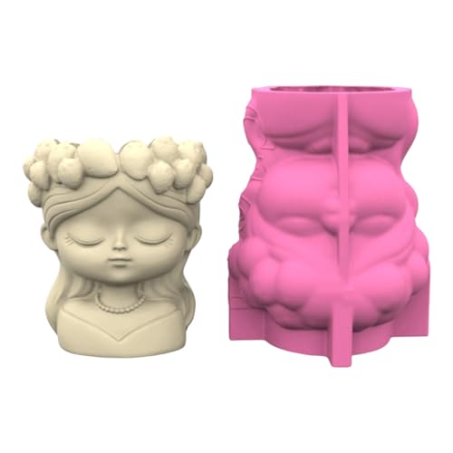 Wiederverwendbares Zement Pflanzerform Silikonblütenblumen Schimmel Für Kreative Sukkulenten Blumentöpfe Kreationen von alloneslife