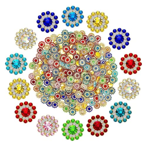alloneslife 200pcs Blumenform Nähen Auf Strasssteinen Für Kleidungsschmuck Und Kostüm Flachback Glasstein Mit Loch alloneslife 200pcs Blumenform Nähen Auf Strasssteinen Für Kleidungsschmuck Und Kostüm Flachback Glasstein Mit Loch von alloneslife