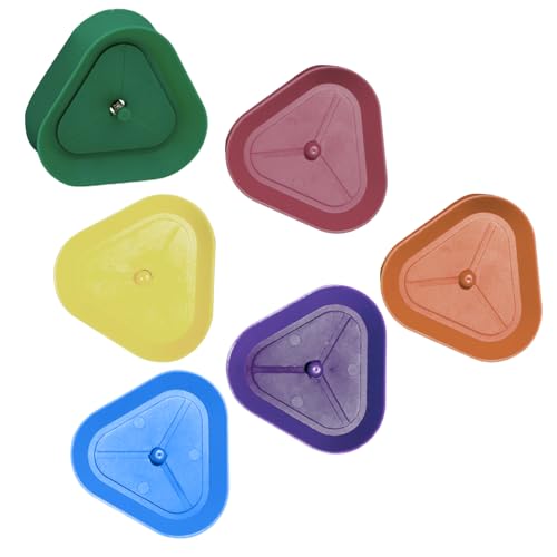 alloneslife 6pcs Spielkartenhalter Helfer Tragbare Plastische Dreieckige Form Rack Kartenhalter Stand Clip Für Pokerpartys von alloneslife