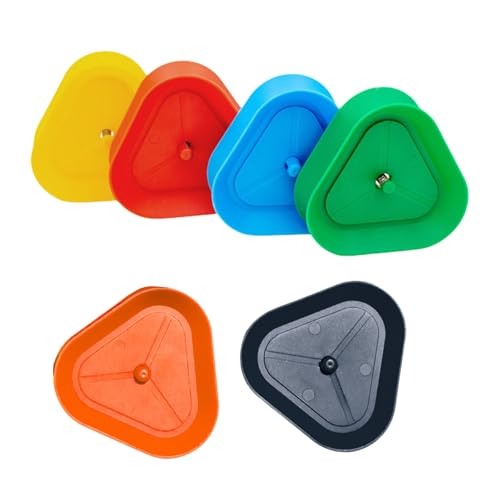 alloneslife 6pcs Spielkartenhalter Helfer Tragbare Plastische Dreieckige Form Rack Kartenhalter Stand Clip Für Pokerpartys von alloneslife