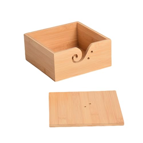 alloneslife Garnschale aus Holz mit Löchern, für Strickwolle, Häkelgarn, Aufbewahrungsschale, Stickerei, Häkeln, Aufbewahrung, Zubehör, Garnbehälter alloneslife Garnschale aus Holz mit Löchern, für Strickwolle, Häkelgarn, Aufbewahrungsschale, Stickerei, Häkeln, Aufbewahrung, Zubehör, Garnbehälter von alloneslife