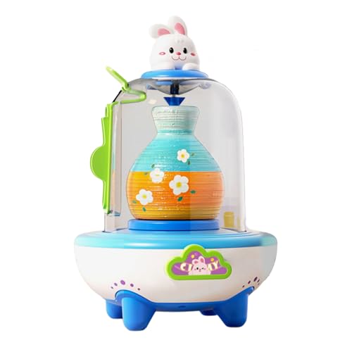 alloneslife Kinder Elektrische Keramikrad USB Powered Sicherer Tonmodelliermaschine Für Kunstprojekte Töpfermaschine Bildungskunstspielzeug von alloneslife