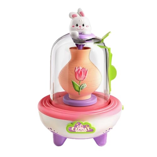 alloneslife Kinder Elektrische Keramikrad USB Powered Sicherer Tonmodelliermaschine Für Kunstprojekte Töpfermaschine Bildungskunstspielzeug von alloneslife