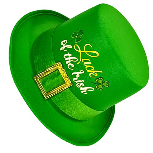 alloneslife Lustiger grüner Kleeblatt-Hut für StPatrick's Day, irische Feiertagsrequisiten, großer Hut, Partyzubehör, Festival, Thema, Veranstaltung, Kopfbedeckung für alle Altersgruppen alloneslife Lustiger grüner Kleeblatt-Hut für StPatrick's Day, irische Feiertagsrequisiten, großer Hut, Partyzubehör, Festival, Thema, Veranstaltung, Kopfbedeckung für alle Altersgruppen von alloneslife