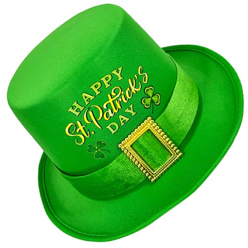 alloneslife Lustiger grüner Kleeblatt-Hut für StPatrick's Day, irische Feiertagsrequisiten, großer Hut, Partyzubehör, Festival, Thema, Veranstaltung, Kopfbedeckung für alle Altersgruppen alloneslife Lustiger grüner Kleeblatt-Hut für StPatrick's Day, irische Feiertagsrequisiten, großer Hut, Partyzubehör, Festival, Thema, Veranstaltung, Kopfbedeckung für alle Altersgruppen von alloneslife