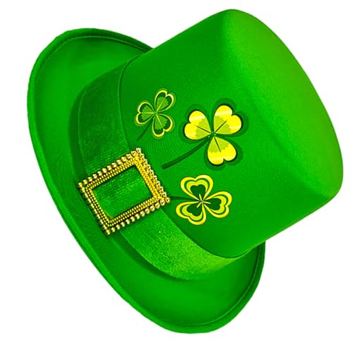 alloneslife Lustiger grüner Kleeblatt-Hut für StPatrick's Day, irische Feiertagsrequisiten, großer Hut, Partyzubehör, Festival, Thema, Veranstaltung, Kopfbedeckung für alle Altersgruppen alloneslife Lustiger grüner Kleeblatt-Hut für StPatrick's Day, irische Feiertagsrequisiten, großer Hut, Partyzubehör, Festival, Thema, Veranstaltung, Kopfbedeckung für alle Altersgruppen von alloneslife