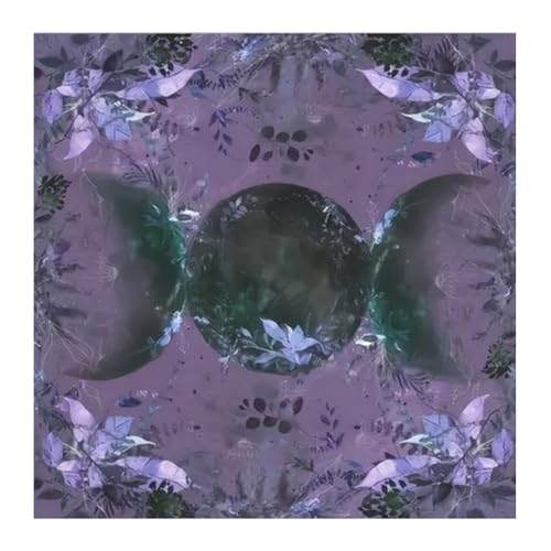 alloneslife Mondblumenmuster Tarots Tischdecke Gotteskarten Tisch Tuch Tapisserie Astrologie Hexerei Deck Stoffdekoration von alloneslife