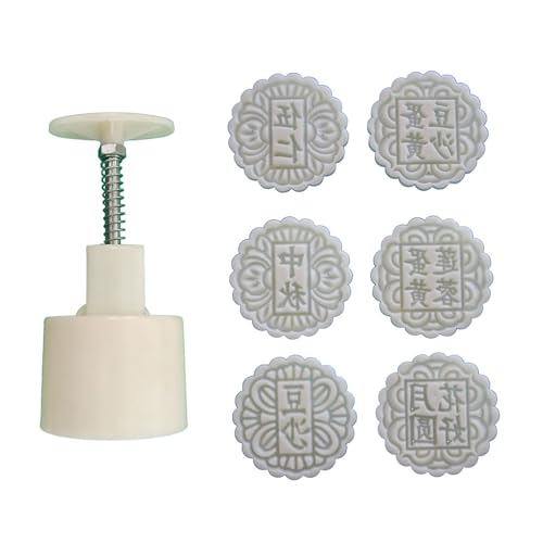 alloneslife Mondkuchen-Form, Dessertformen, traditioneller chinesischer Geschmack, strukturierte Formen, Mondkuchenformen, Gebäckstempel, Mondkuchen, Stempel, Mungbohnen, Kuchenformen (traditioneller alloneslife Mondkuchen-Form, Dessertformen, traditioneller chinesischer Geschmack, strukturierte Formen, Mondkuchenformen, Gebäckstempel, Mondkuchen, Stempel, Mungbohnen, Kuchenformen (traditioneller von alloneslife