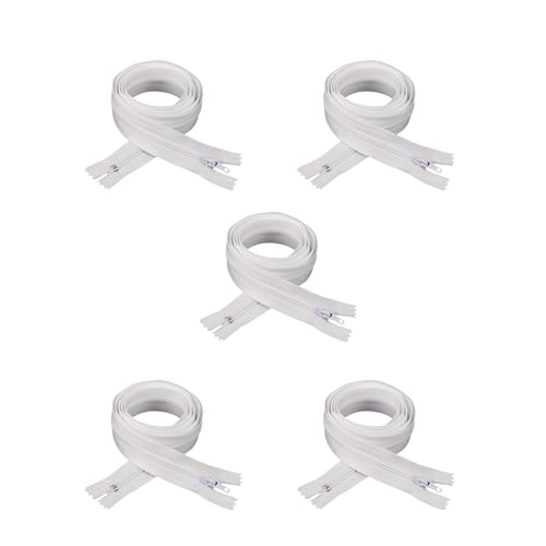 alloneslife Nylon-Reißverschlüsse, Quilt-Reißverschlüsse, Nähzubehör, Doppelreißverschlüsse zum Nähen, 5 Stück alloneslife Nylon-Reißverschlüsse, Quilt-Reißverschlüsse, Nähzubehör, Doppelreißverschlüsse zum Nähen, 5 Stück von alloneslife