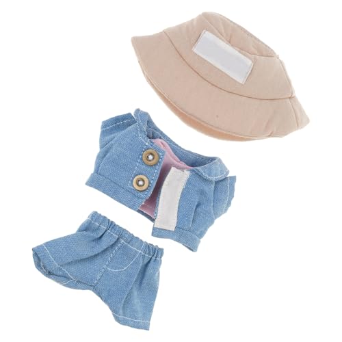 alloneslife Puppen Outfit Set Suspender Und Für 15 cm Figur Weiche Polyester Overalls Matching Display Kleidung von alloneslife
