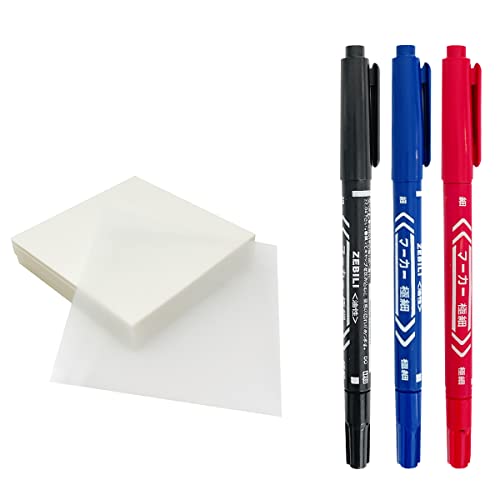 allydrew Transparente Haftnotizen mit Doppelspitzen-Marker für Zuhause, Schule, Büro, Weiß allydrew Transparente Haftnotizen mit Doppelspitzen-Marker für Zuhause, Schule, Büro, Weiß von allydrew