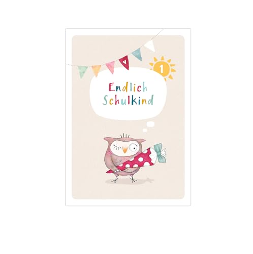 almira Design 10x Einladungskarten Einschulung EULE beiger Hintergrund, Einladungen Schulanfang almira Design 10x Einladungskarten Einschulung EULE beiger Hintergrund, Einladungen Schulanfang von almira Design