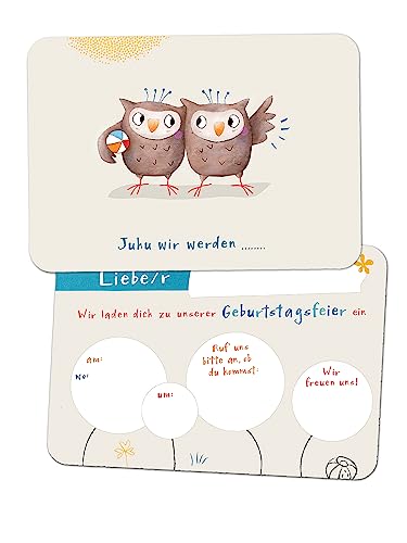 almira Design 10x Einladungskarten für ZWILLINGE Kindergeburtstag EULEN, Einladungen, Geburtstagsparty, Kinder almira Design 10x Einladungskarten für ZWILLINGE Kindergeburtstag EULEN, Einladungen, Geburtstagsparty, Kinder von almira Design