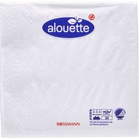 alouette Servietten weiß 3-lagig 12,5 x 12,5 cm 20 St. von alouette