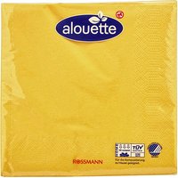 alouette Servietten gelb 3-lagig 16,5 x 16,5 cm 30 St. von alouette