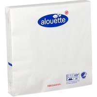 alouette Servietten weiß 3-lagig 16,5 x 16,5 cm 30 St. von alouette