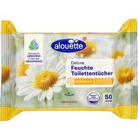 alouette Feuchtes Toilettenpapier Kamille Deluxe 1-lagig, 50 Tücher von alouette