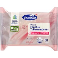 alouette Feuchtes Toilettenpapier Sensitiv Deluxe 1-lagig, 50 Tücher von alouette