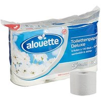 alouette Toilettenpapier Deluxe 5-lagig, 6 Rollen von alouette