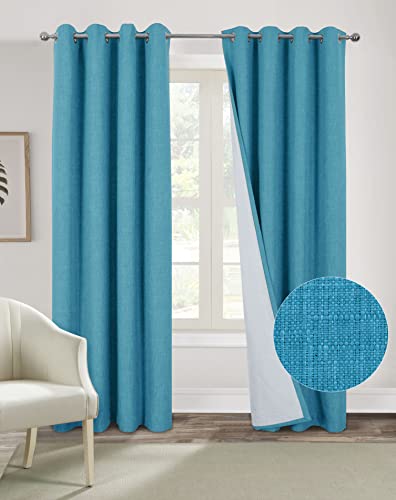 always4u Verdunkelungsvorhang, wärmeisolierend, aus Kunstleinen, Himmelblau, FR012-15P159-BL2-137 x 241 cm always4u Verdunkelungsvorhang, wärmeisolierend, aus Kunstleinen, Himmelblau, FR012-15P159-BL2-137 x 241 cm von always4u