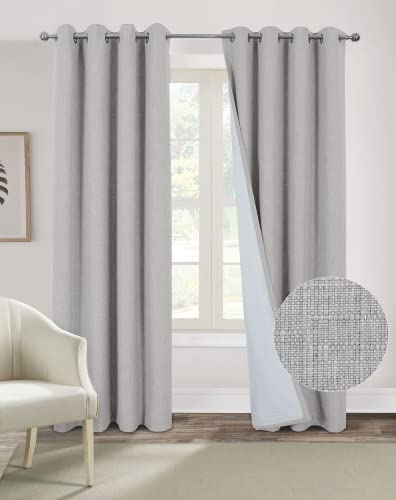 always4u Verdunkelungsvorhang, wärmeisolierend, aus Kunstleinen, silberfarben, FR012-15P159-SL-114 x 213 cm always4u Verdunkelungsvorhang, wärmeisolierend, aus Kunstleinen, silberfarben, FR012-15P159-SL-114 x 213 cm von always4u