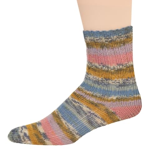 Sockenwolle Dolomiti 100 g, 4- fadig, 75% Schurwolle 25% Polyamid (055 Heavenly) von alzetta