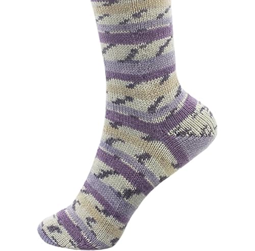 Sockenwolle Dolomiti 100 g, 4- fadig, 75% Schurwolle 25% Polyamid (081 Berry) von alzetta