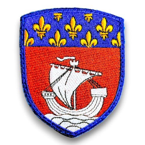 Paris City of Paris Patch bestickt in Frankreich – Paris Patch mit Klettverschluss auf der Rückseite – kostenloser Nähständer – hergestellt in Frankreich – Größe 8 x 6,3 cm Paris City of Paris Patch bestickt in Frankreich – Paris Patch mit Klettverschluss auf der Rückseite – kostenloser Nähständer – hergestellt in Frankreich – Größe 8 x 6,3 cm von amalric