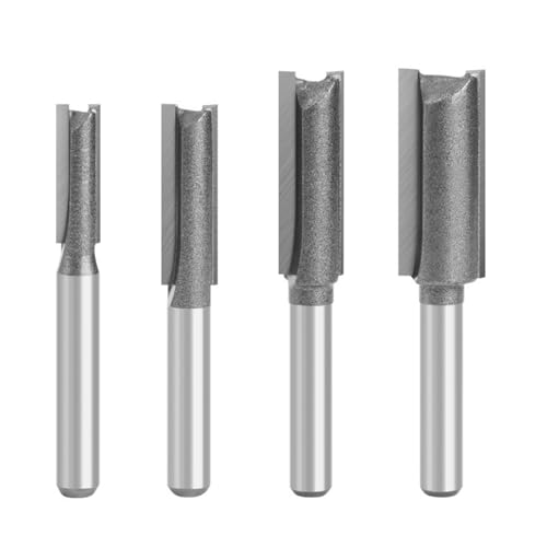 4pieces Professionelle Holzbearbeitung Router Bit Doppelkanten Design 1/4inch Shank Haltbarkeit Stahl Gerade Geschnitten Router Bit Wolfride Geradeaus Geschnitten 4pieces Professionelle Holzbearbeitung Router Bit Doppelkanten Design 1/4inch Shank Haltbarkeit Stahl Gerade Geschnitten Router Bit Wolfride Geradeaus Geschnitten von amangul