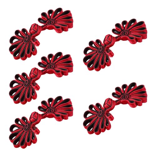 amangul 5 chinesische Knoten, Froschknöpfe, Cheongsam-Knöpfe, chinesische Verschlussknöpfe, Nähknöpfe, Verschlüsse amangul 5 chinesische Knoten, Froschknöpfe, Cheongsam-Knöpfe, chinesische Verschlussknöpfe, Nähknöpfe, Verschlüsse von amangul