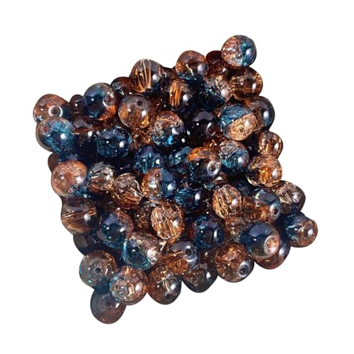 50pcs Crushed Ice Glass Perlen Mehrfarbige Funkelnde Funkelnde Handwerkskügelchen Für Halskette Armbänder Schmuckverbindungen Ei 50pcs Crushed Ice Glass Perlen Mehrfarbige Funkelnde Funkelnde Handwerkskügelchen Für Halskette Armbänder Schmuckverbindungen Ei von amangul