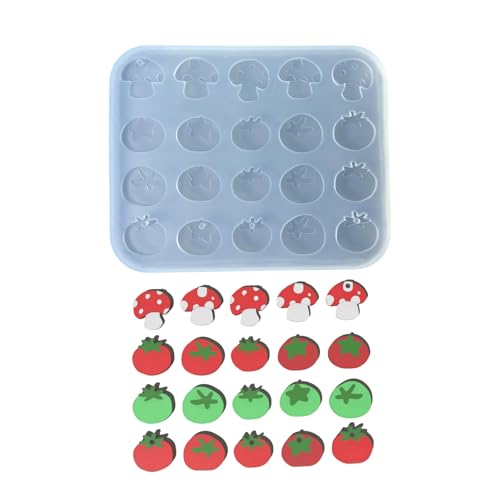 Einfach zu verwendendes praktisches Epoxidharz-Pilz- und Tomaten-Zubehör, Schmuck, Charm-Zubehör Einfach zu verwendendes praktisches Epoxidharz-Pilz- und Tomaten-Zubehör, Schmuck, Charm-Zubehör von amangul