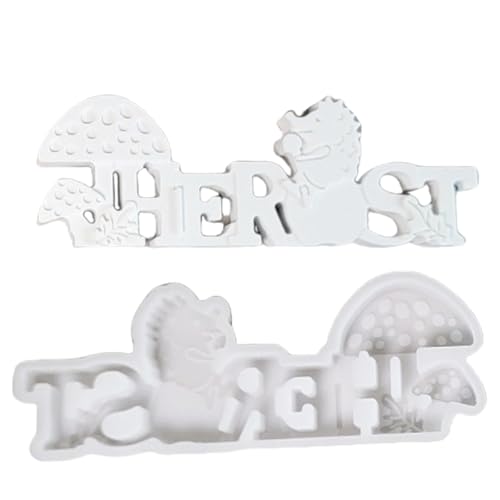 Formen Buchstaben mit Igeln Gussteile Epoxidharz Formen Herbst Silikonformen Pflaster Buchstaben Silikon Herbst Pflaster Handgefertigtes Gießen von amangul