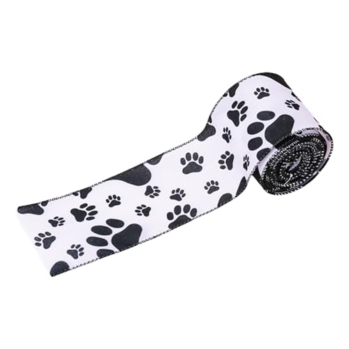 Geschenkband mit Hundepfoten, Baumschmuck, Band für Kranz, Schleife, für den Urlaub, zum Verpacken von Baumdekorationen Geschenkband mit Hundepfoten, Baumschmuck, Band für Kranz, Schleife, für den Urlaub, zum Verpacken von Baumdekorationen von amangul
