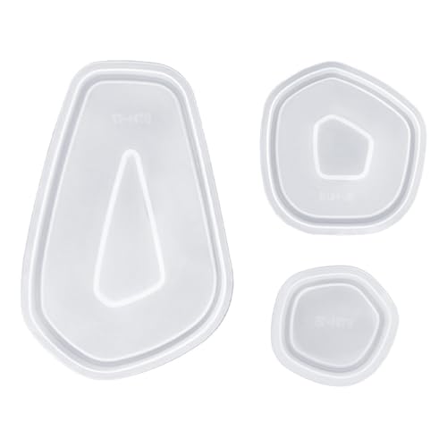 Kreative geometrische Silikonform, Epoxidharz, Schmuckaufbewahrungsplatte, stilvolle Form für Bastel-Enthusiasten von amangul