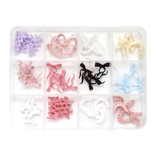 Nägel Charms Set Bows Schmetterling Herz Nägel Art Charms Bunte Nägel Kunstversorgungen Harznägel Strasssteine für Frauen Bögen Herz Nagel Charms Nägel Charms Set Bows Schmetterling Herz Nägel Art Charms Bunte Nägel Kunstversorgungen Harznägel Strasssteine für Frauen Bögen Herz Nagel Charms von amangul