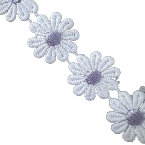Spitzenband mit Blumenmuster, bestickt, 25 mm breit, 90 cm lang, für Kleidung und Kleidung Spitzenband mit Blumenmuster, bestickt, 25 mm breit, 90 cm lang, für Kleidung und Kleidung von amangul