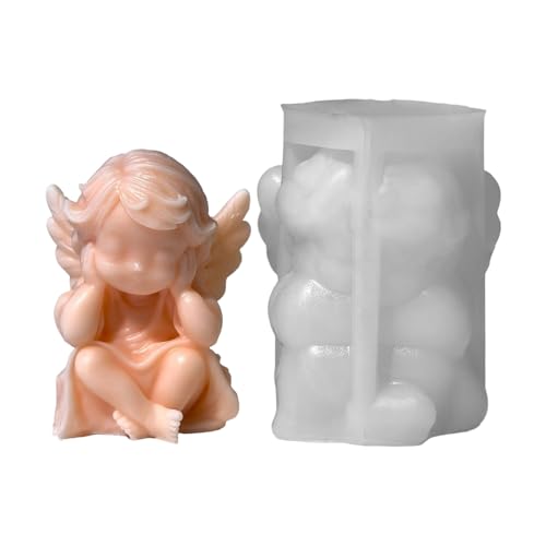 Wiederverwendbare Silikonform Zum Handwerk Schöner Engel Kerze Aromatherapies Form Handgefertigtes Desktop Dekoration Schimmel Cherubs Epoxidharzform von amangul