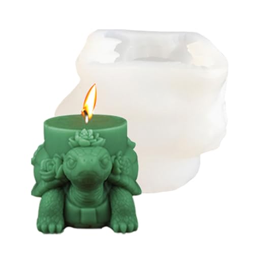 amangul 3D-Formen für Schildkröten, Kerzen, Gießformen, Schildkröten, zylindrische Silikonformen, Epoxidharz, Ornament, Pflaster, Formen (2) von amangul