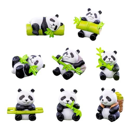 amangul 8 x Panda-Kuchenaufsätze, Miniatur-Tierfiguren für Party-Dekorationen und Garten-Topfhosen-Landschafts-Ornamente amangul 8 x Panda-Kuchenaufsätze, Miniatur-Tierfiguren für Party-Dekorationen und Garten-Topfhosen-Landschafts-Ornamente von amangul