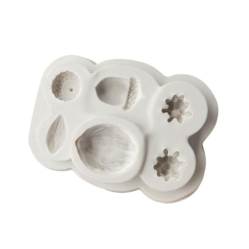 amangul Elegante Zitronenscheiben und Stern-Fondant-Formen-Set für Kuchendekoration und Süßigkeitenherstellung (Walnuss) von amangul
