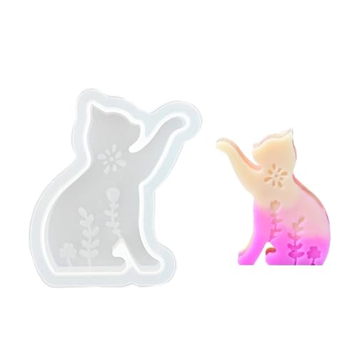 amangul Flexible Silikonform in Tierform, Kerzenformen, duftende Aromatherapie, handgefertigte Schreibtisch-Ornament-Form (4) von amangul