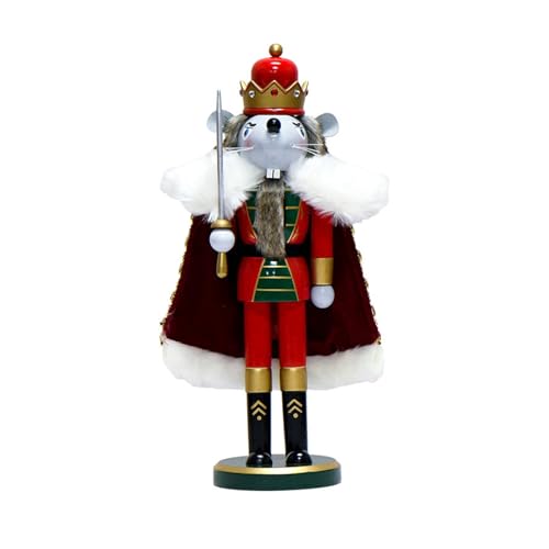 amangul Handgefertigte Nussknacker-Figur aus Holz, für den Schreibtisch, Tischdekoration, saisonale Tischdekoration amangul Handgefertigte Nussknacker-Figur aus Holz, für den Schreibtisch, Tischdekoration, saisonale Tischdekoration von amangul