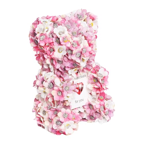 amangul Handgefertigter künstlicher Blumenbär für Valentinstag, Jahrestage, Geburtstage und Anträge, verleiht einen Hauch von Romantik amangul Handgefertigter künstlicher Blumenbär für Valentinstag, Jahrestage, Geburtstage und Anträge, verleiht einen Hauch von Romantik von amangul
