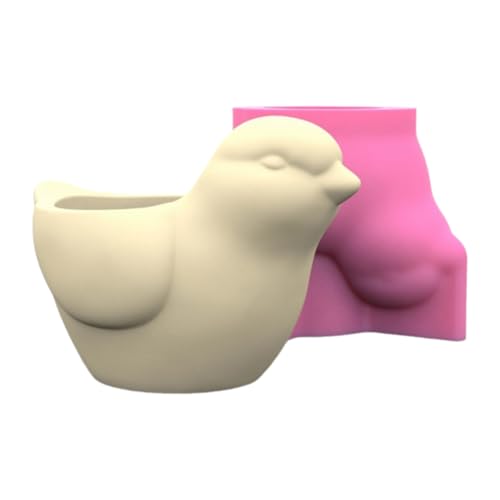 amangul Kreative Silikonform in Vogelform für Blumentöpfe, Stifthalter, Gießform für Gartendekoration von amangul